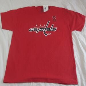 NWT ProEdge Washington Capitals Alex Ovechkin #8 T-Shirt Large Red NHL